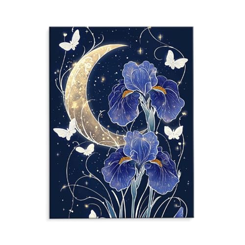 DIY G A Paint by Numbers hG Lbg l ʂ肦 q̗phGLoXNtg LoXA[g uVƃANG̋, CeA rO, ւ̃Mtg 35x50cm (t[X