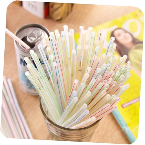 600 pitillos plásticos flexibles de colores para fiesta miniatura 4