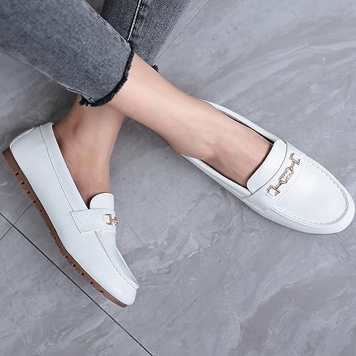 Image of Loafers for Women Comfortable Slip On Flats with Memory Foam Insole for Daily Wearing