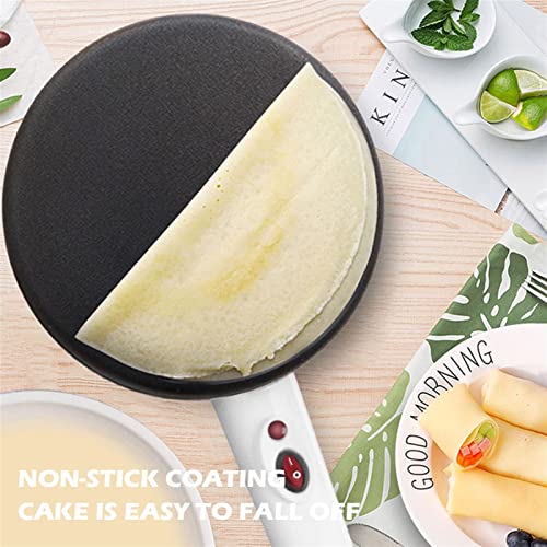 Elektrische Grillplatten, elektrischer Crêpe-Maker, 20 cm, schnell aufheizende Pfannkuchenpfanne, lebensmittelechte Beschichtung, Brathalterung aus Gusseisen für Pfannkuchen – Bild 3
