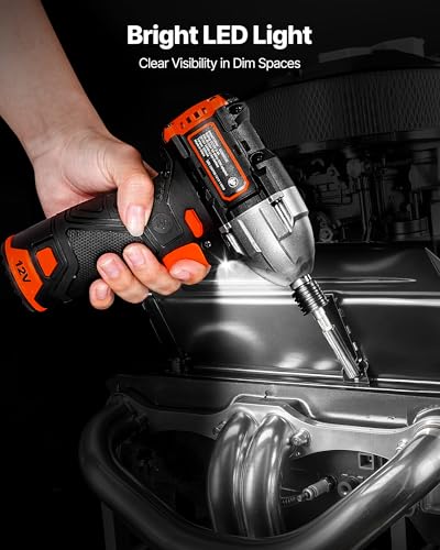 VEVOR 12V Brushless Impact Driver Kit
