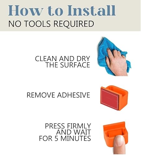 Miniatura 3 de Pencil Keep - Paquete de 6 portalápices de carpintero - Soporte para lápices se monta en cualquier lugar que los necesites, soporte para lápices de