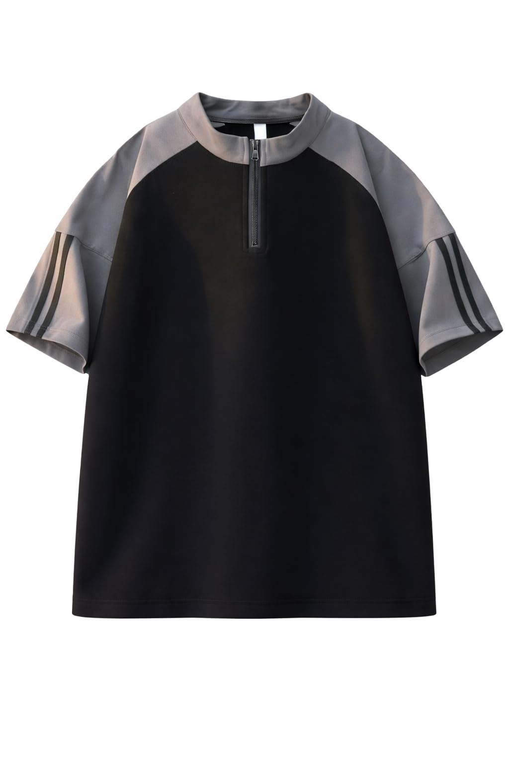 Men’s Half-Zip Color Block RegularFit T-Shirt|| Raglan Style || Casual Streetwear Tees