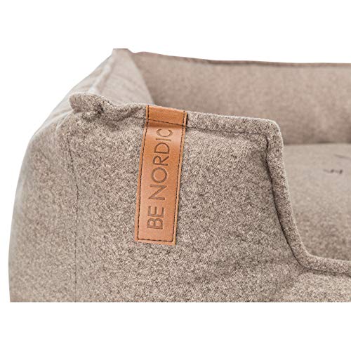 TRIXIE BE Nordic Bett Föhr Soft, eckig, 60 × 50 cm, Sand