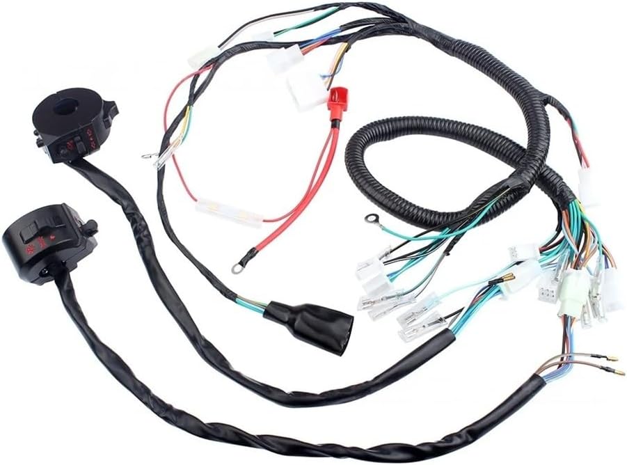 Motorcycle Wiring Harness Switches Fit For ZJ125 CG125 125cc DT125 FT125