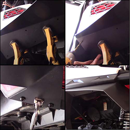 Extended Fender Flares Mud Guards Replacement For Polaris Rzr S 900 / S 1000 / S 4 900 2015-2019 Front And Rear Mud Flaps Set #TOP2