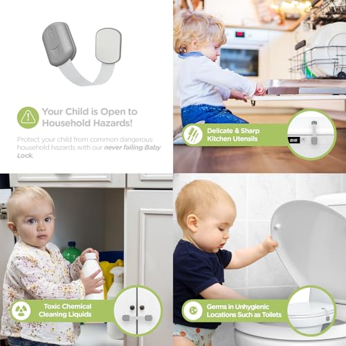 image for Baby Proofing Child Safety Locks (2 Pack) by Skyla Homes - The Safest,