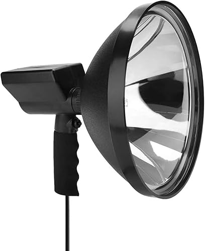 Garosa HID Proyector de xenón portátil de 100 W DC12 V HID linterna de mano HID, luz de caza, foco de trabajo, linterna de mano de 9 pulgadas, haz