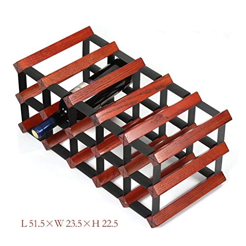 Soporte para botellas de vino de roble grande miniatura 2