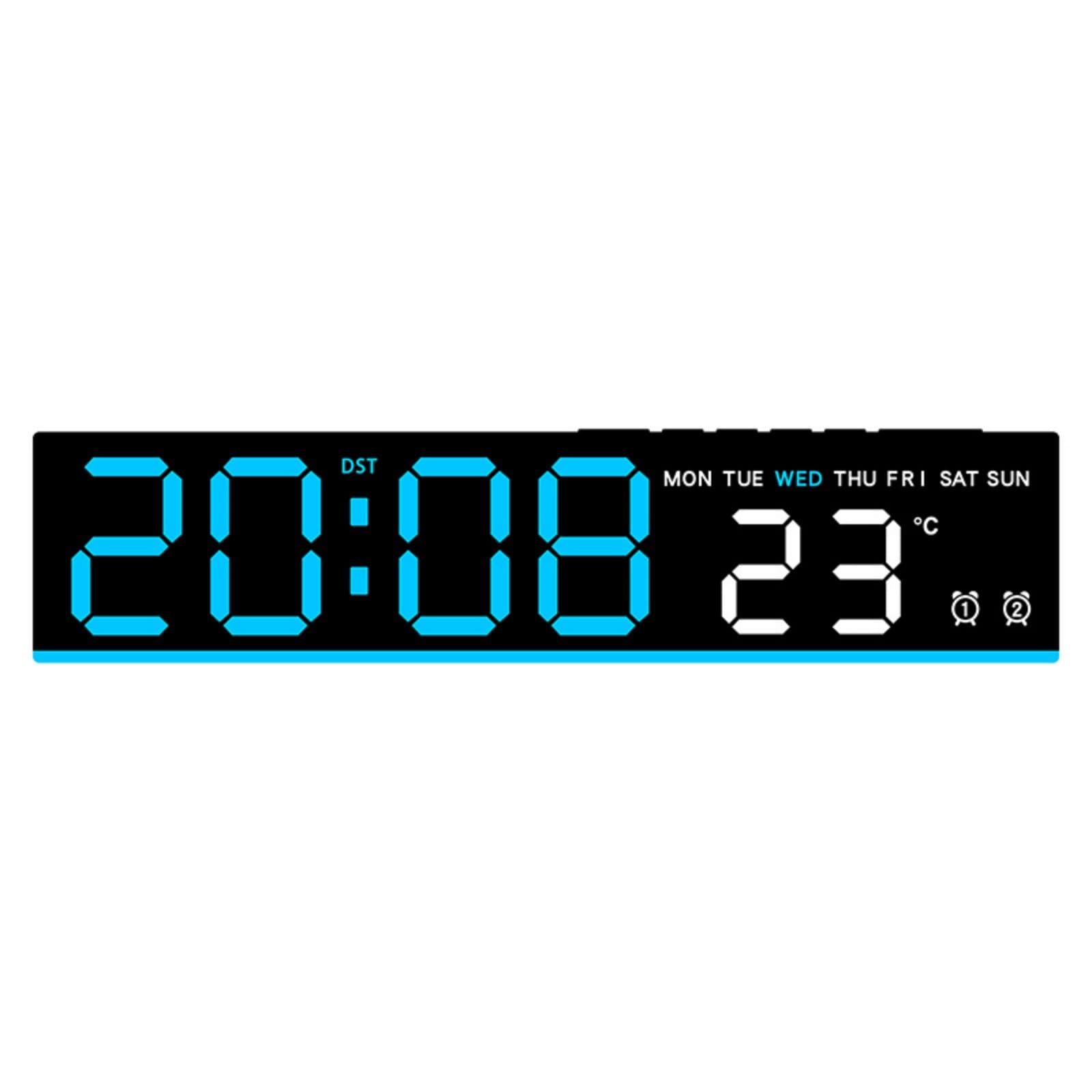 Lerpwige Multifunctional Electronic Clock Includes Alarm Timers and Temperature Display Intelligent Wake Technology Gentle Mornings Multifunctional Digital Clock