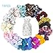 Produktbild Kollea Scrunchies, 18 Stück Haargummis Mädchen Chiffon Und Haar Scrunchies Samt Haarbänder Elastische mit Geschenktüte