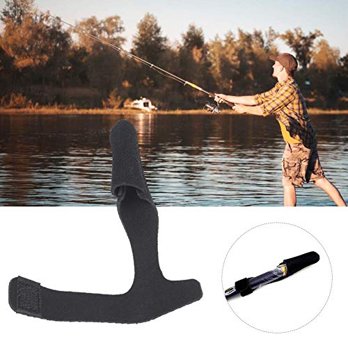 Alomejor Fishing Rod Strap 2Set Fishing Pole Fixing Belt with Fishing Pole Cap for Fishing Rod Storage Fastening Bandage - Image 2