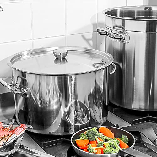 Ollas de acero inoxidable de 28 litros idóneas para preparar caldos y conservas caseras 7