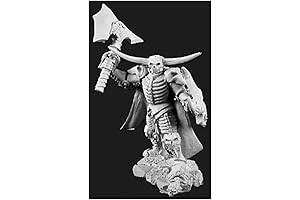 Grim Knight Unpainted Metal Miniature: Conquer Dungeons with Darkness