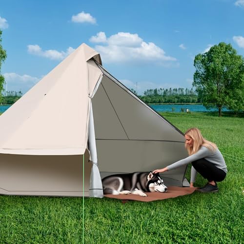 Carpa Yurt para Camping 3 Personas 4 Estaciones 118x118x79 in miniatura 6