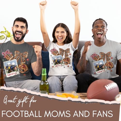 Personalized Football Shirt with Custom Name – Football Player T-Shirt, Sports Mom Funny Tee4