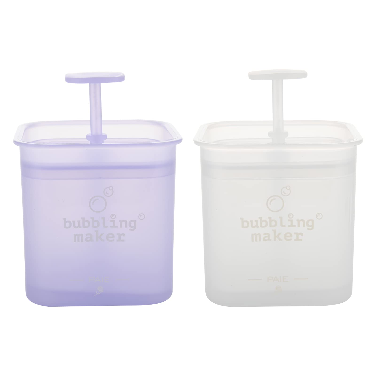Beautyflier 2 Pieces Facial Cleanser Foam Cup Whip Bubble Maker Facial Skin Cleansing Care, Facial Cleanser Foamer Cup Foam Maker (Large, Purple+White)