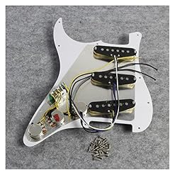 BIPROS 5 Pickguard SSS précâblé Guitare Pickguard décalés micros 50/50/52mm for Guitare FD Strat (Color : Nero) - Les Beatles, Paul McCartney, John Lennon, RIngo Starr, George Harrison BIPROS 5 Pickguard SSS précâblé Guitare Pickguard décalés micros 50/50/52mm for Guitare FD Strat (Color : Nero) – Image 7