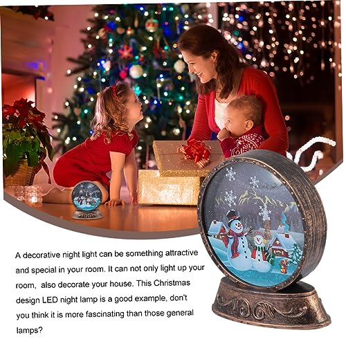 Abaodam 1 Peça Mesa De Jantar Luzes De Boneco De Neve Krathong Luzes Decorativas Enfeites Luz Noturn