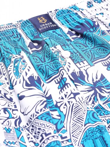 Image of Urban Scottish Men's Boxer Pants 100% Cotton Material with A Stylish Print Soft and Stretchy Elastic Waist Band Dynamic Movement and Hardwearing Stitching Breathable with A Gentle Snug Fit