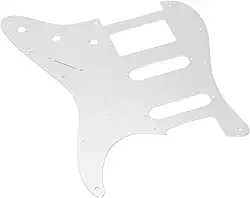 RiToEasysports Protetores Modernos de Liga de Alumínio para Guitarra Pickguard para Ssh-e-guitarra Parte Prata para Guitarristas