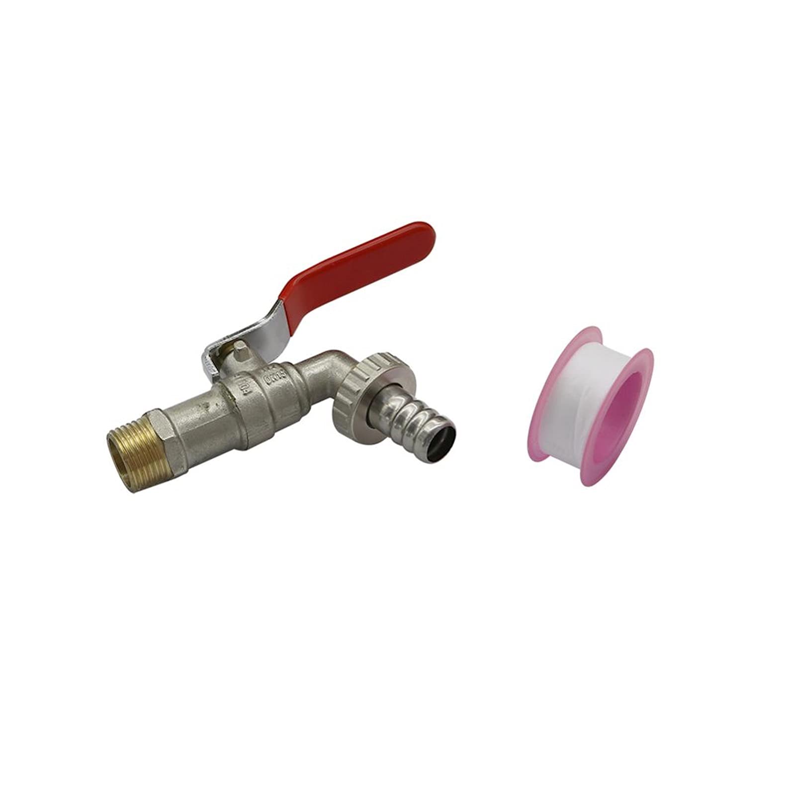 Adaptador de conector de manguera Metal 1/2 "Faucet de roscado sin rosca exterior Lavadora de riego Válvula de control de agua 15 mm Outlet Faucet 1 Set