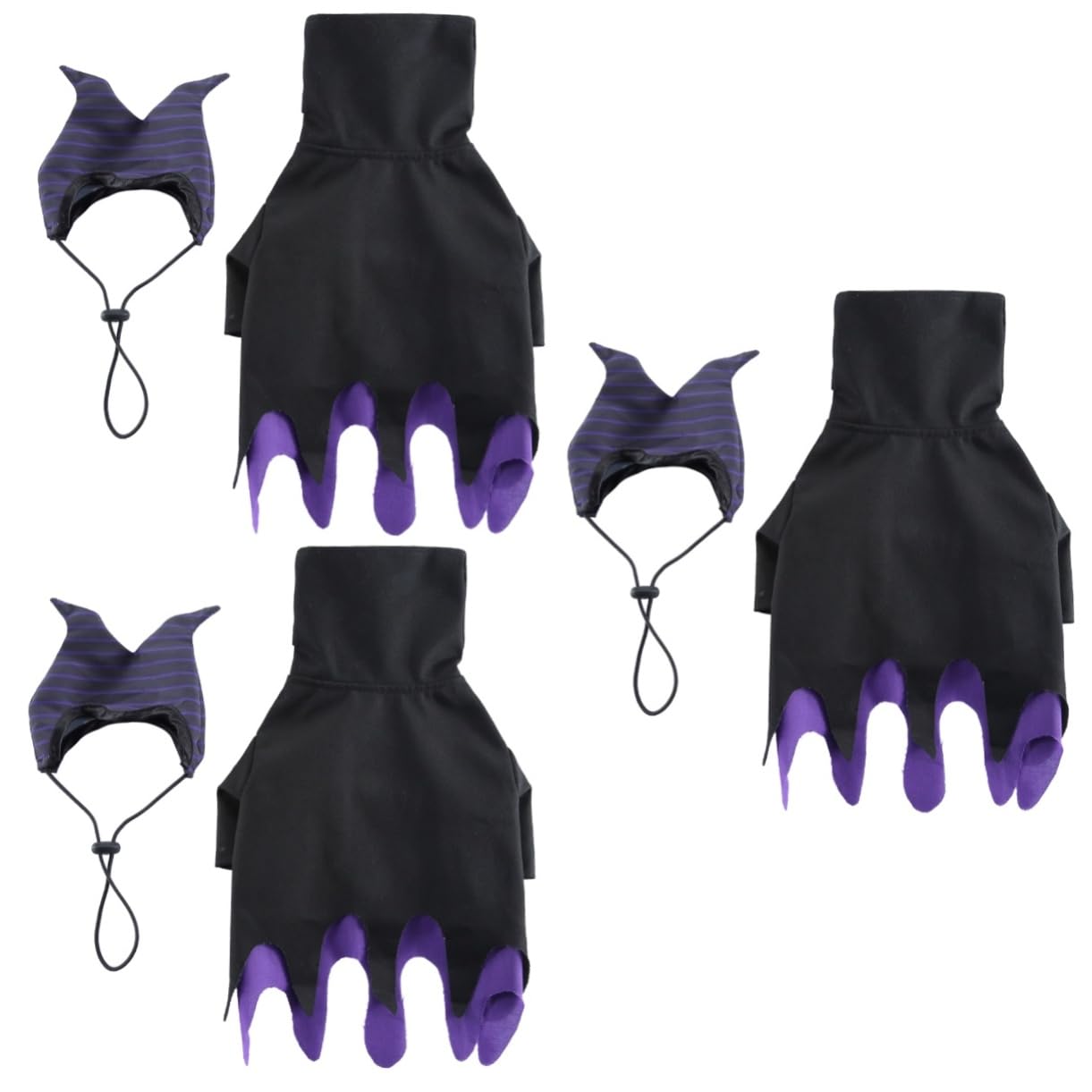 Costume de chien pour Halloween vêtement amusant avec chapeau lot de 3 Housoutil