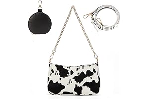 Cow Print Shoulder Crossbody Bag