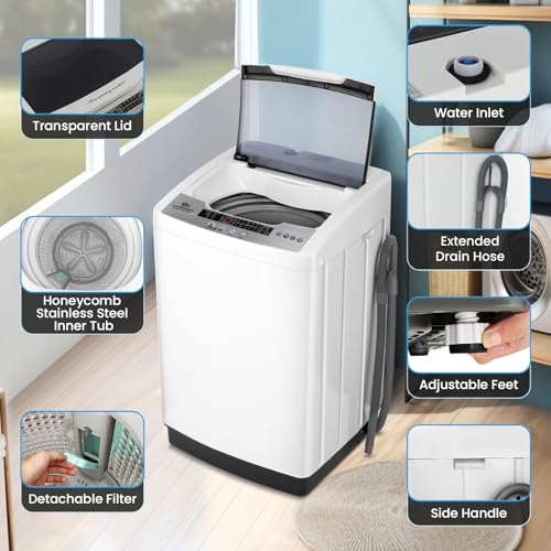 Nictemaw 005577-1 2.4 Cu.Ft Portable Washing Machine, 17.8Lbs Portable Washer Dryer Combo thumb #3
