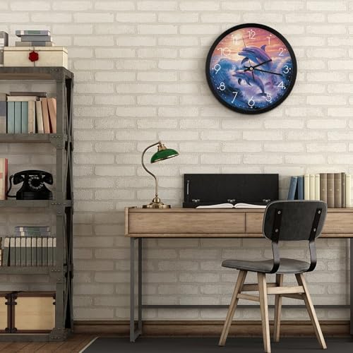 Horloge murale dauphins, une idée cadeau déco et utile - 7