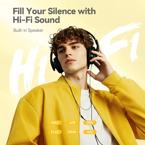 Image of AGPTEK 64GB MP3 Player with Bluetooth, M3 2.4 inch Music Player with Speaker and FM Radio, Touch Buttons, Supports Up to 128GB(Yellow) | with FM Radio, Touch Buttons, Supports Up to 128GB