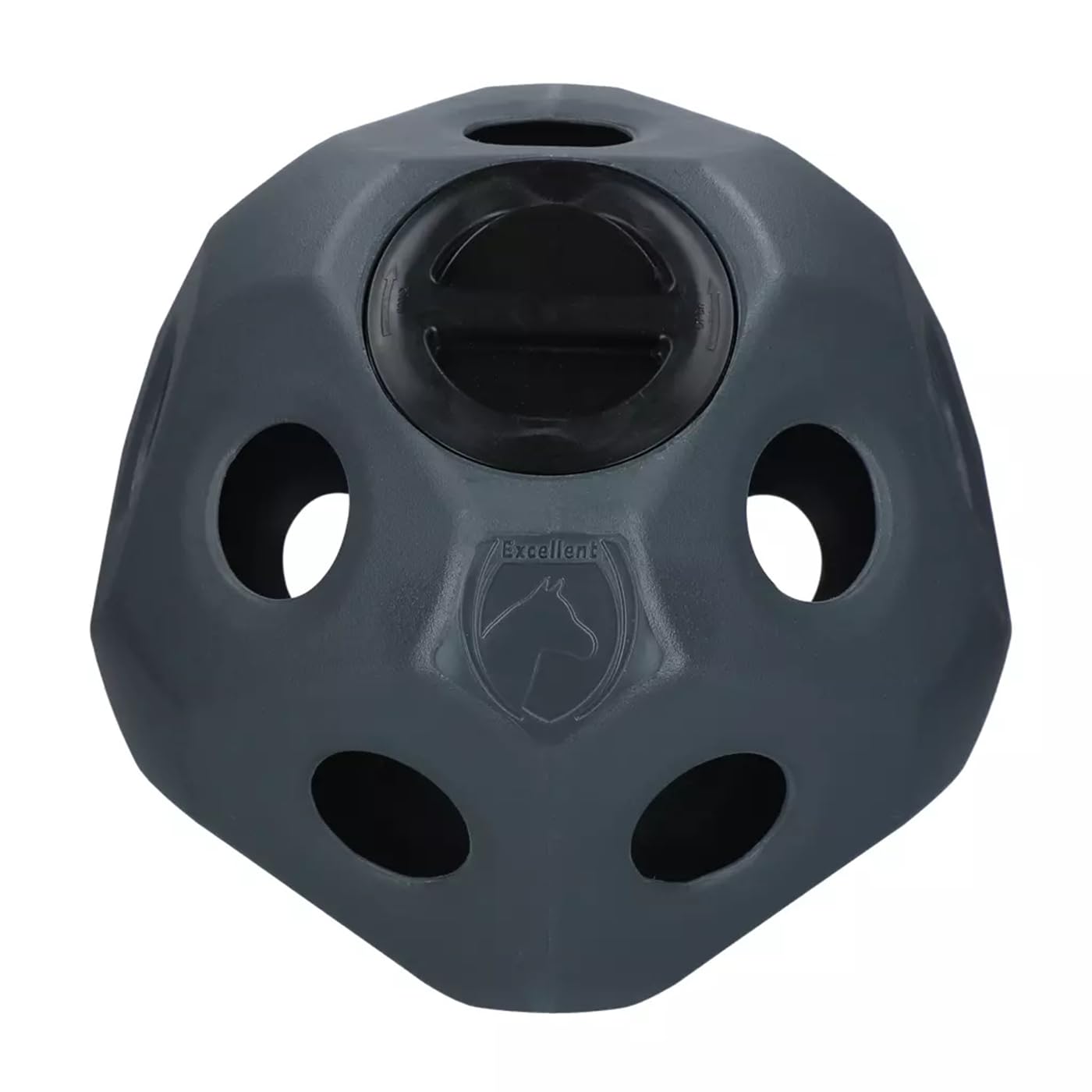 Hofman Animal Care Feed & Play Ball - Comedero Lento para Caballos - Red para heno para Caballos - Juguete Interactivo para Caballos - Bola comedero para Caballos - Negro