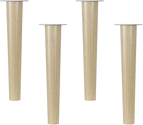 Patas de madera de roble maciza, patas de sofá, patas de mesa de café, patas de armario, patas de repuesto cónicas para armarios de TV, mesas de
