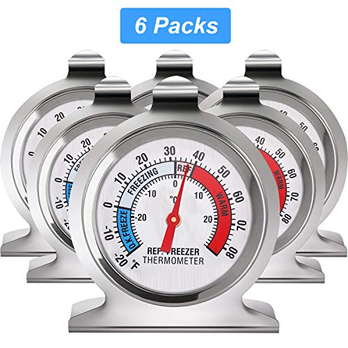 Refrigerator Freezer Thermometer Classic Series Large Dial Thermometer Temperature Thermometer for Refrigerator Freezer