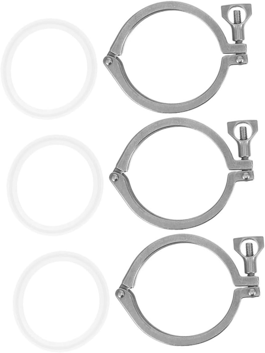 Stainless Steel Retaining Clamp 3 Pack Quick Release Clamps for Industrial Pipe Tube Brackets