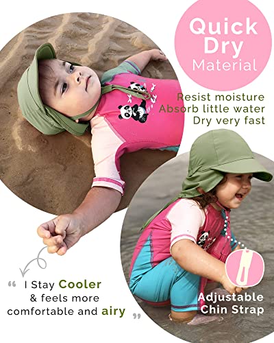 Image of FURTALK Baby Sun Hat Girls and Boys Summer Beach Swim Hat Essentials UPF 50+