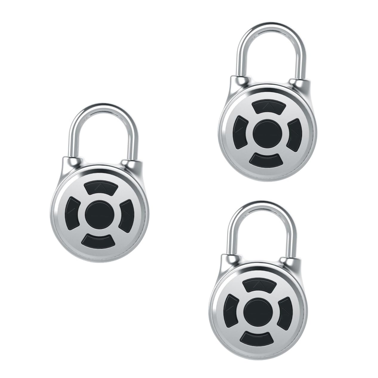 NUOBESTY 3 Pièces le mot de passe portable bagage Cadenas clé verrou porte serrures avec boutons Verrouillage électronique du casier de casier serrures de valise Alliage de zinc