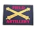 Field Artillery Cannon Morale Patch Removable Hook and Loop for Molle Gear, Operator Hat, Rucksack, Pack Bag, Backpack, Made in The USA