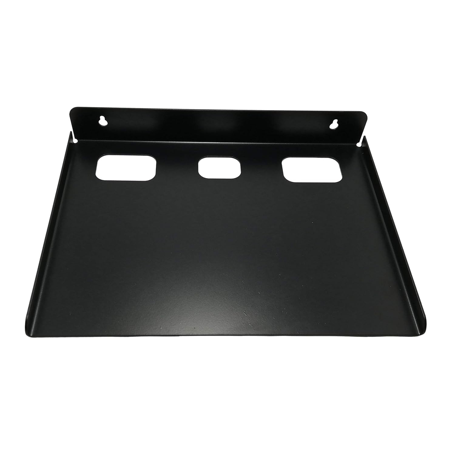 USPOT Floating Shelf for TV Components, Wall Mounted Projector Shelf Metal Entertainment Center Shelves for Router, Modem, Cable Boxe, Game Console, DVD Player, HiFi Receiver (1PCS, 12" x 10")