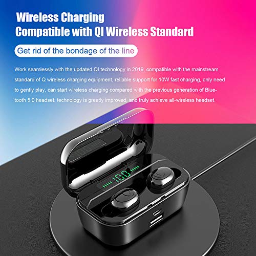 Adaskala G6S BT Fones de ouvido 8D fones de ouvido estéreo sem fio Mini fone de ouvido sem fio com 3