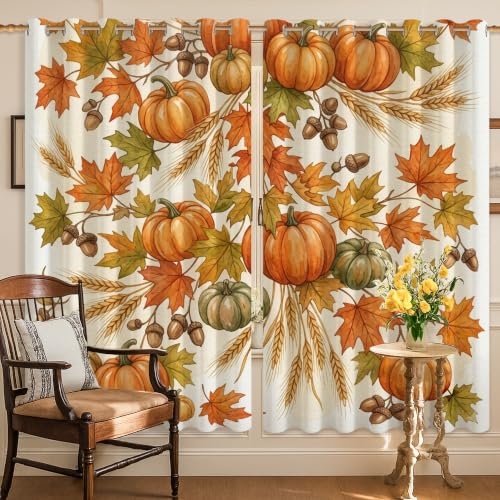 Rideaux occultants esprit d'automne pour réchauffer l'ambiance du salon