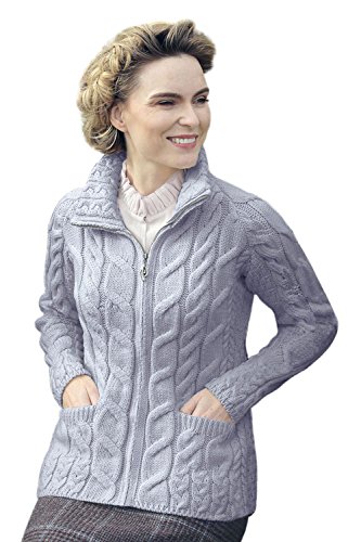 Image of Zippered Wool Sweater by Aran Woollen Mills