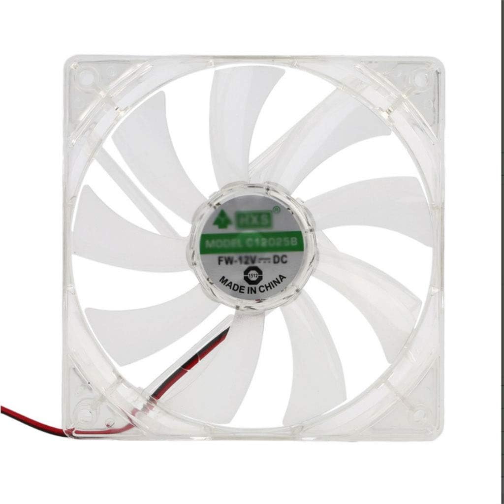 ZYING Ventilador de computadora para PC 4 luz LED 120 mm Caja de computadora para PC Ventilador de enfriamiento Ventilador de fácil instalación 12V
