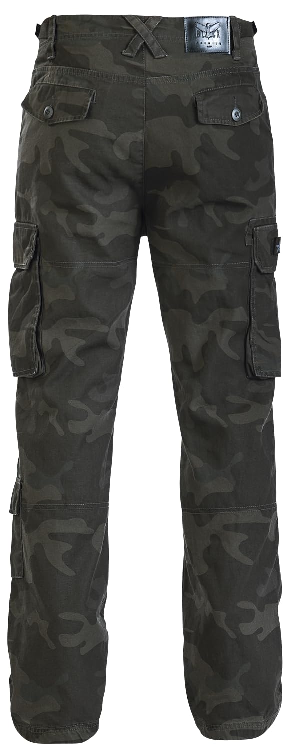 Black Premium by EMP Hombre Pantalones Cargo Negros