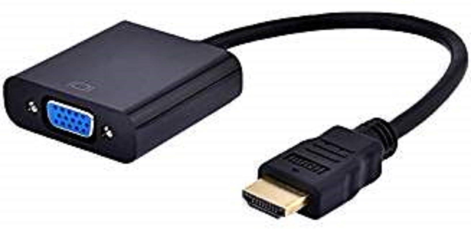 UGPRO TECHON TV-Out Cable Hdmi to Vga Converter Adapter Cable - The Simplest Converter (Black) HDMI Adapter (Black) (Black, for Computer)