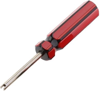 Valve Core Remover with 100 Pcs Car Truck Replacement TPMS Nickel Plated Tire Tyre Valve Stem Core Dual Single Head Valve Core Remover Tire Repair Tool Set