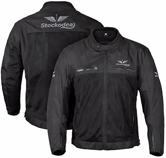 Motorcycle Reflective Jacket for Men-Breathable Mesh-CE Armor Biker Riding Jacket Waterproof-All Season