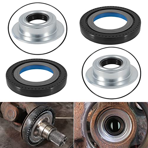Front Axle Vaccum Knuckle Seal & Hub O-Ring & Dust Seals Kit Compatible With Ford Super Duty F250 F350 F450 F550 Dana Super 60 (2005-2019) by Hihitomorrow - Used condition - US$28.93