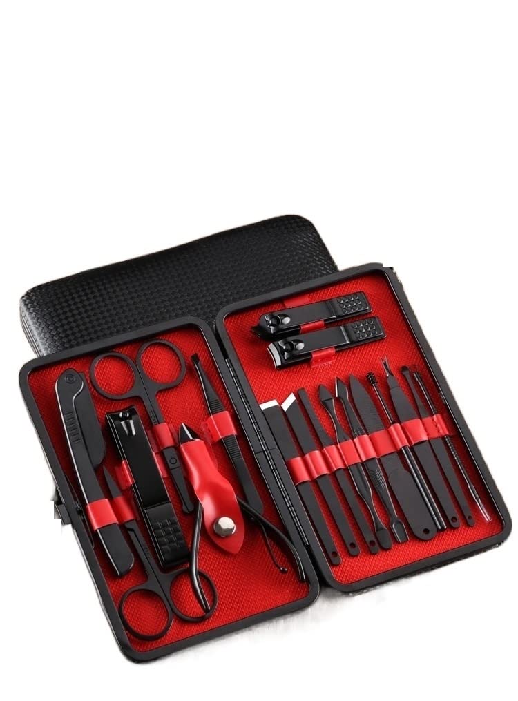 Kit manucure pédicure 18 pièces contre les ongles incarnés et cuticules