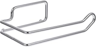 OUNONA Bathroom Toilet Paper Holder Wall Mount, Wear-Resistant Carbon Steel Paper Towel Rack, Easy Installation, Space-Saving Bathroom Accessory for Daily Use